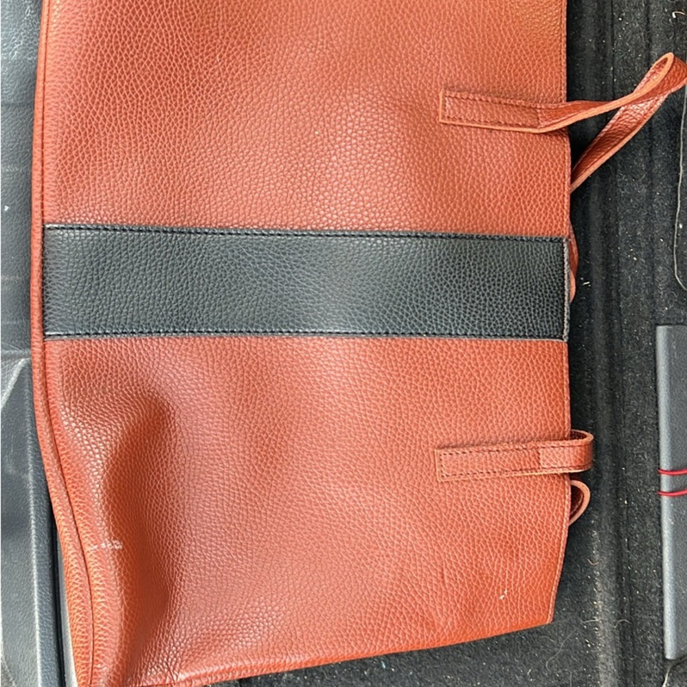 Elegant Brown and Black Tote Bag